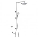 Cora Round Chrome Multifunction Shower Set 2 Hose